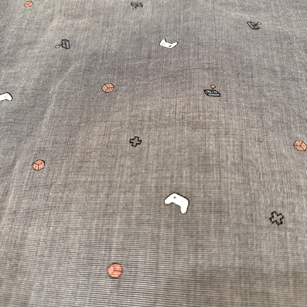 Art Class Button Up Shirt Boys Gray Video Games Short Sleeve, size S 6/7 - Picture 4 of 5